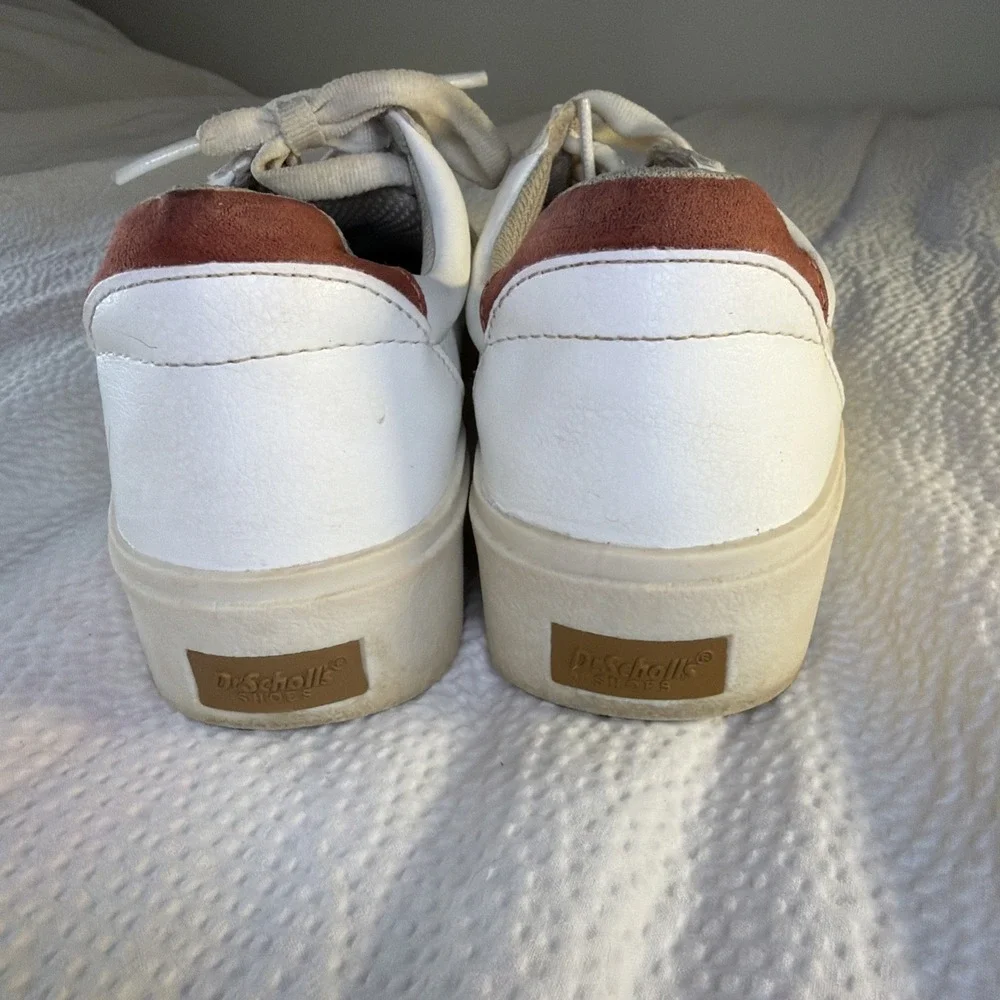 Dr. Scholls Shoes Womens 6 Low Top Sneakers White Faux Leather